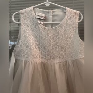 25% off listed price. Girls white lace formal dress. Used in good condition